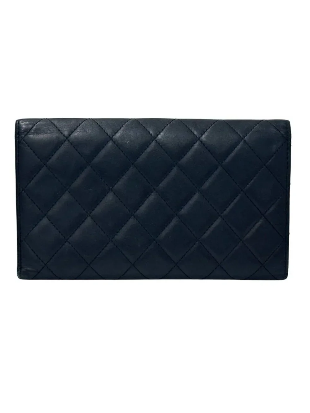 Chanel Wallet Black Pink Silver CC Logo